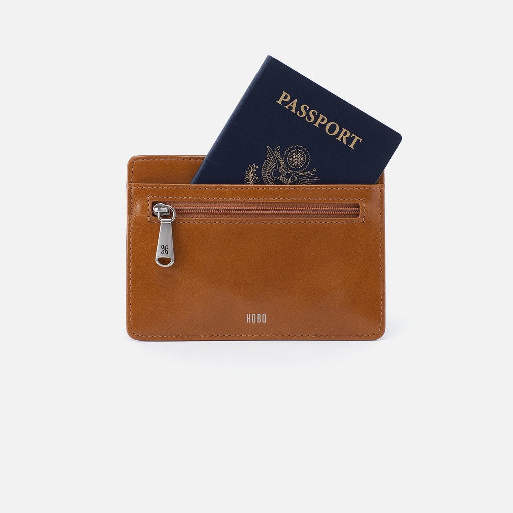 Hobo Bags Euro Slide Wallet Truffle | Vintage Leather Passport Wallet