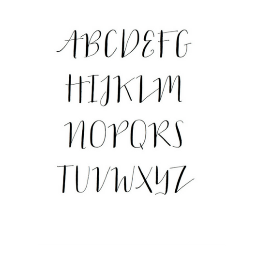 Stamped Initials - Gold Plated