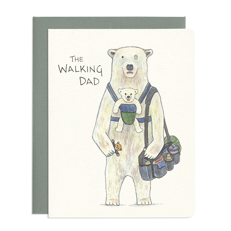Father's Day Card - Walking Dad