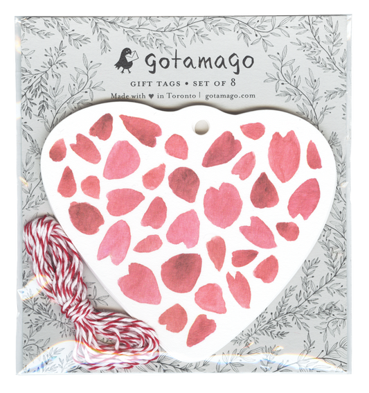 Sakura Heart Gift Tags - Set of 8