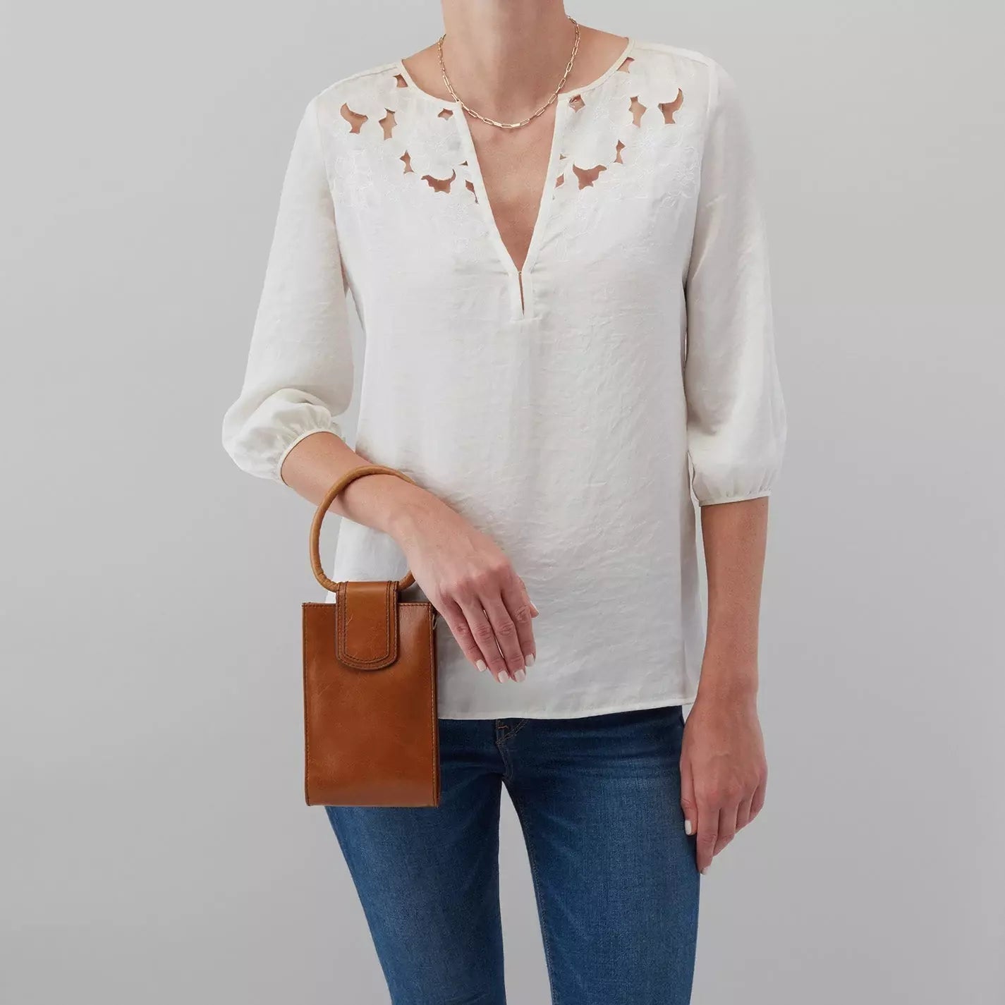 Hobo Bag Sheila Phone Truffle | Vintage Hide, Clutch