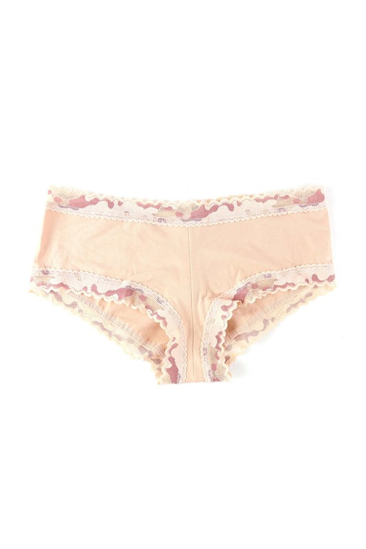 Hanky Panky Cotton Boyshort | Vanilla Desert Rose Chai, Made in USA