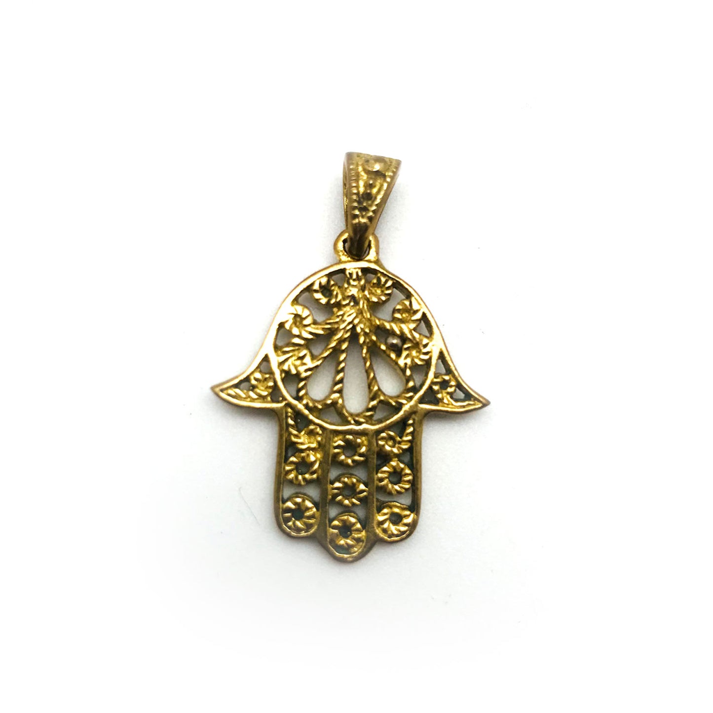 Hamsa Hand Charms Brass | Made in India Medium