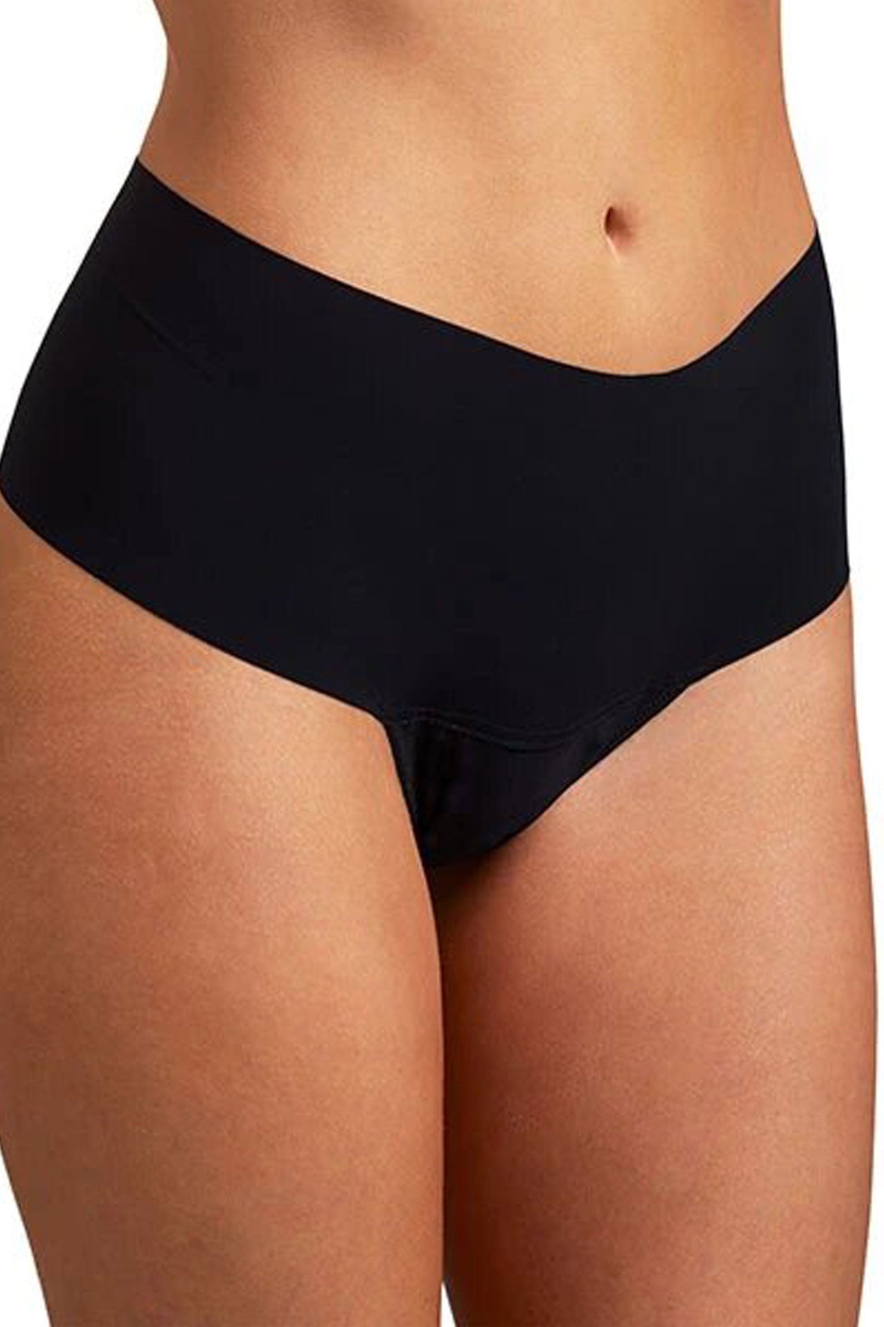 Hanky Panky Hi-Rise Thong Breathe Godiva | Black