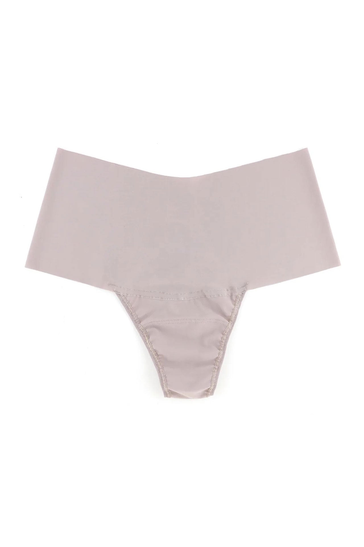 Hanky Panky Hi-Rise Thong Breathe Godiva | Evening Grey, Made in USA