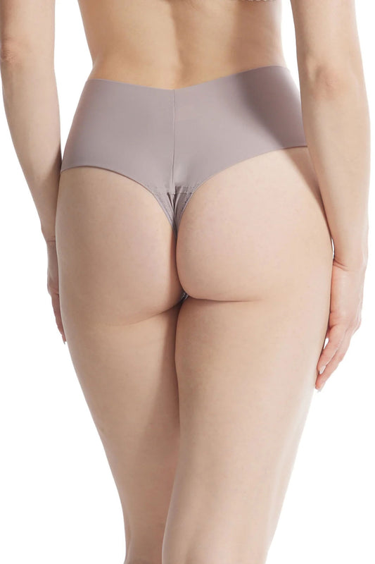 Hanky Panky Hi-Rise Thong Breathe Godiva | Evening Grey, Made in USA