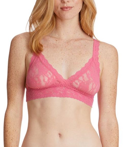 Hanky Panky Crossover Lace Bralette Sugar Rush Pink