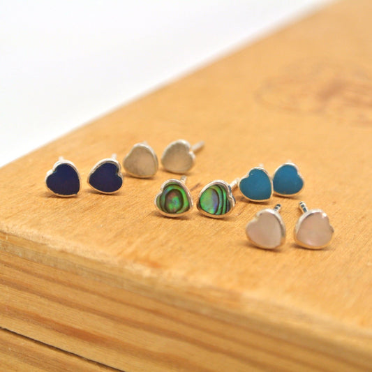 Sterling Studs - Hearts