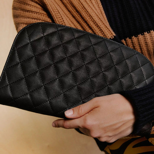 Hobo Bag Cole Black | Soft Hide, Leather Clutch