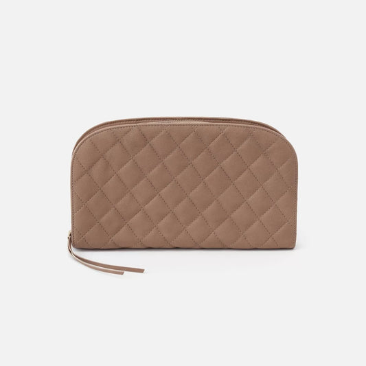Hobo Bag Cole Taupe | Soft Hide, Leather Clutch