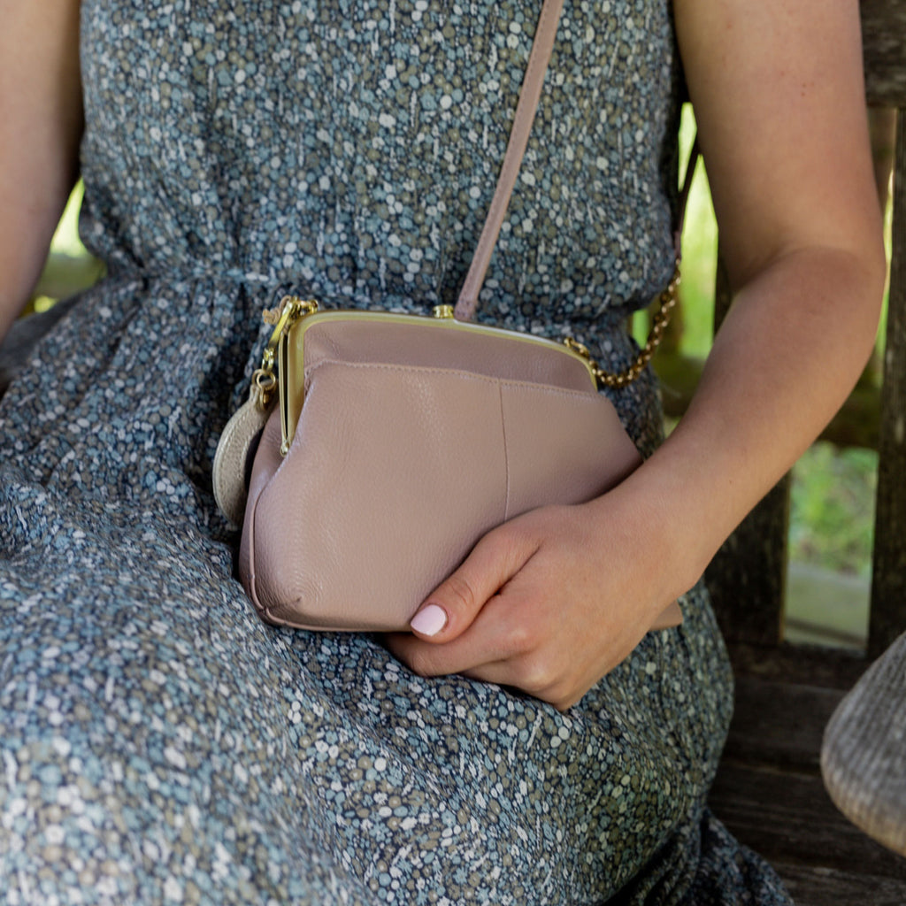 Hobo Bag Lana Crossbody Handbag Lotus | Velvet Pebbled Leather