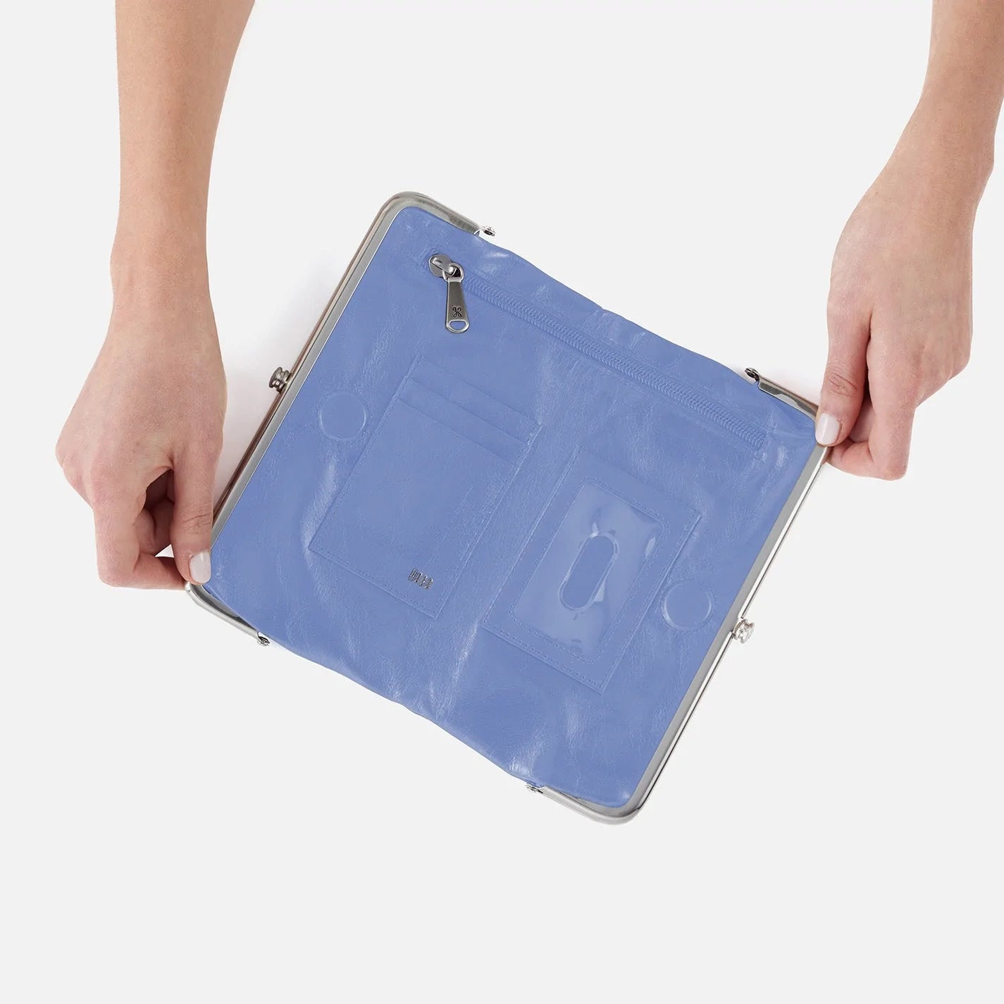 Hobo Bags Lauren Wallet Periwinkle | Vintage Leather Clutch