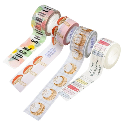 ILOOTPAPERIE Wide Washi Tape | 25mm, Semi Translucent