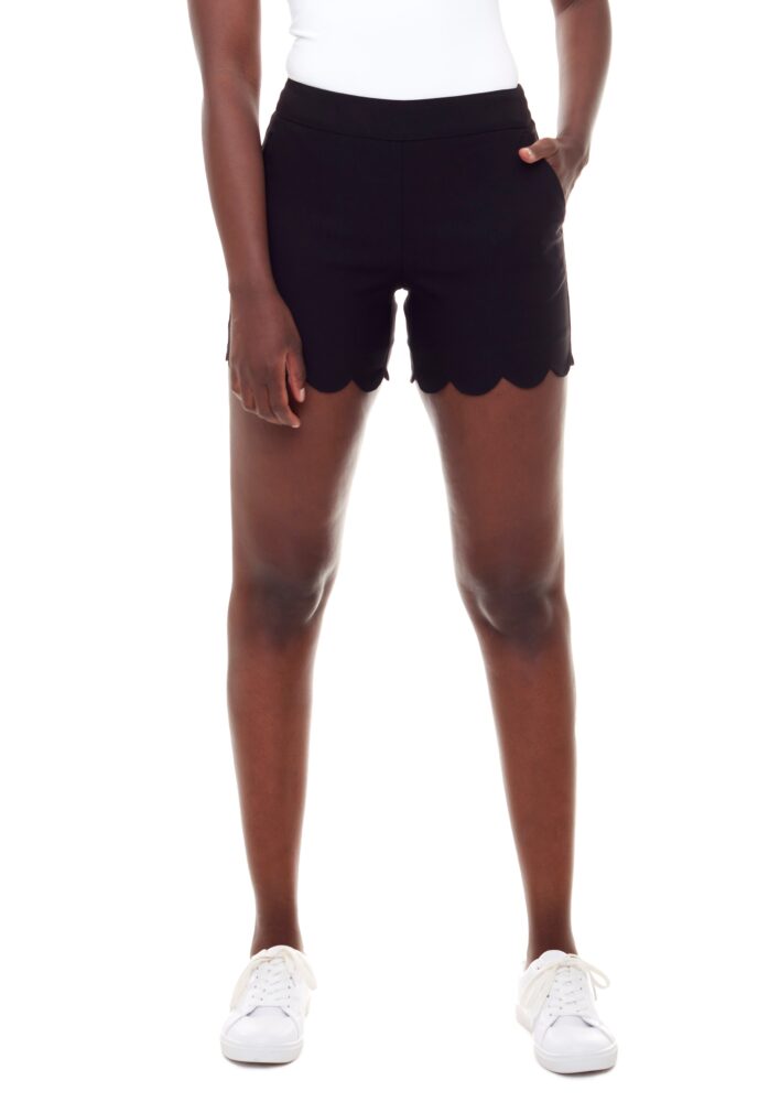 I Love Tyler Madison Taylor Scalloped Short | Black, Made in Canada
