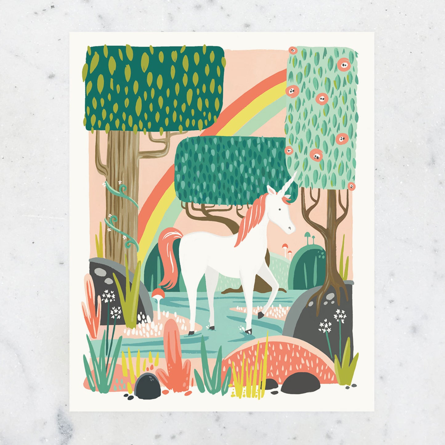 Idlewild Art Print | Unicorn, 11" x 14"