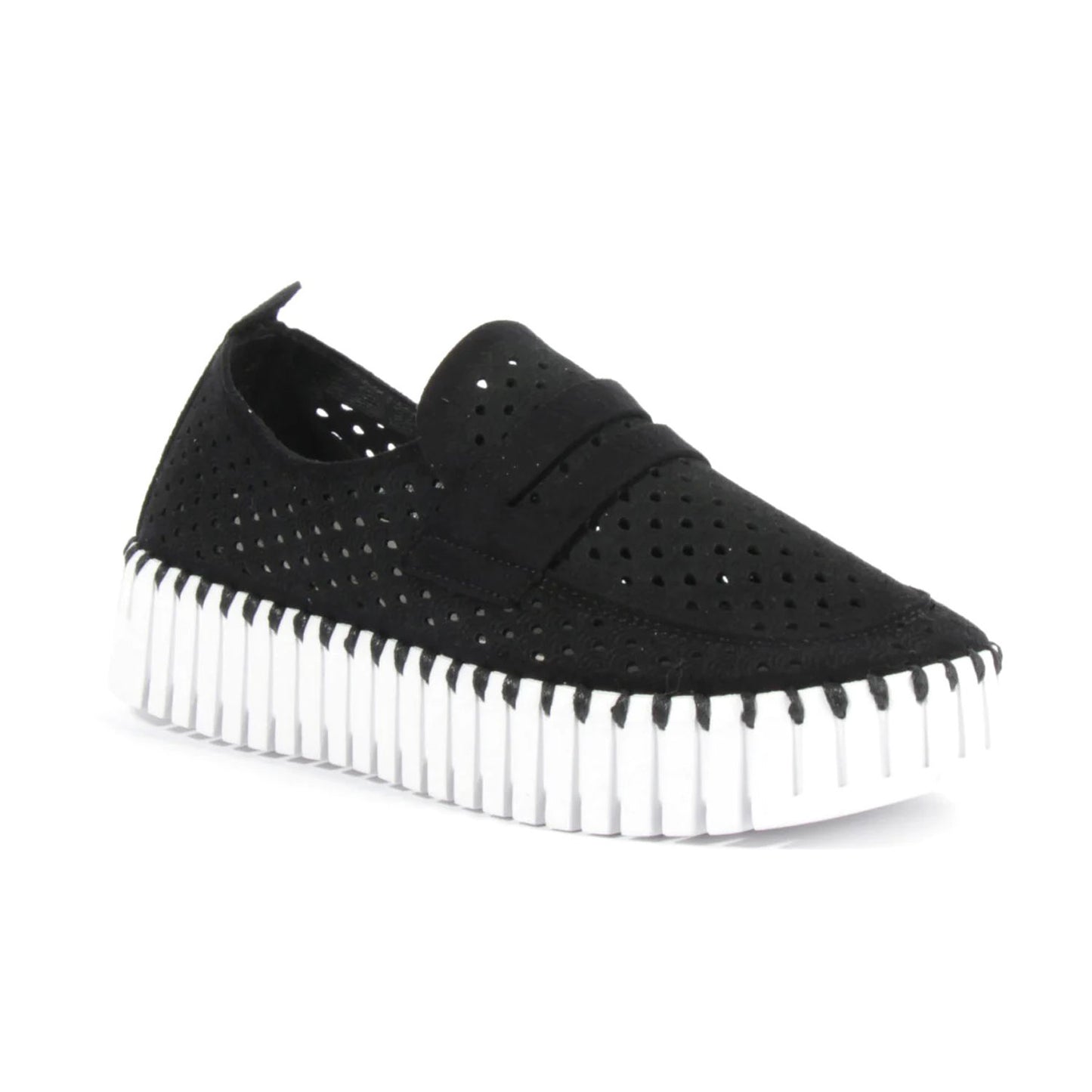 Ilse Jacobsen Platform Tulip Kicks | Black