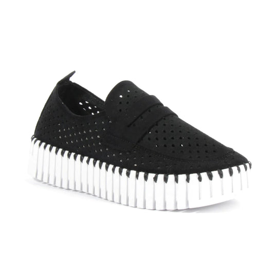 Ilse Jacobsen Platform Tulip Kicks | Black