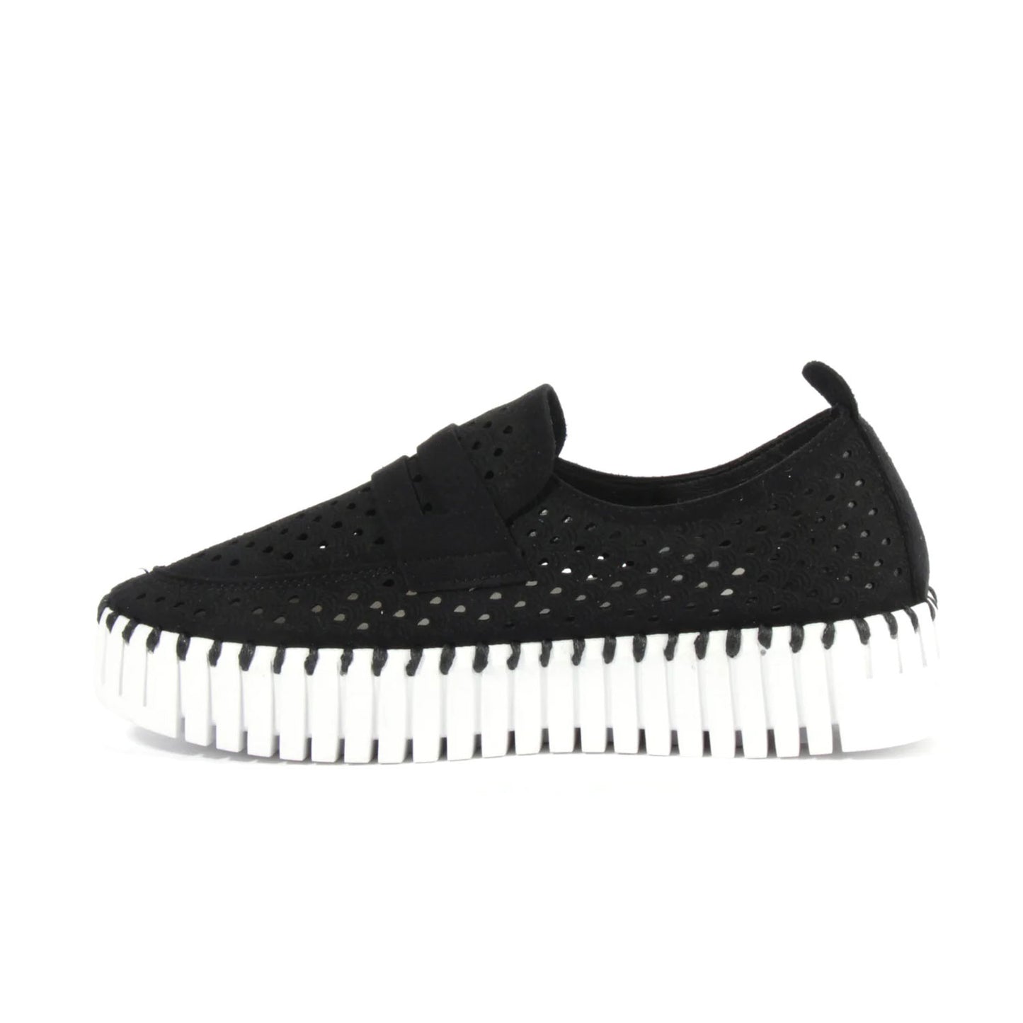 Ilse Jacobsen Platform Tulip Kicks | Black