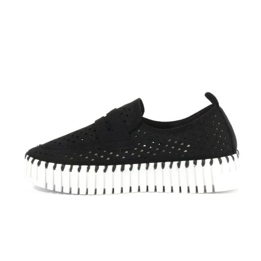 Ilse Jacobsen Platform Tulip Kicks | Black