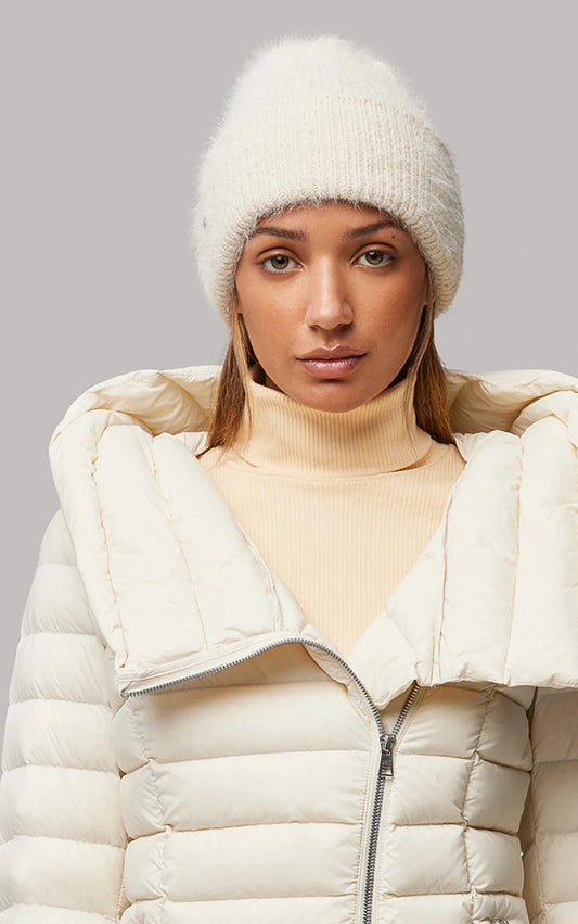 Soia & Kyo Jaya Knit Folded Hat - Powder,  Designed in Canada