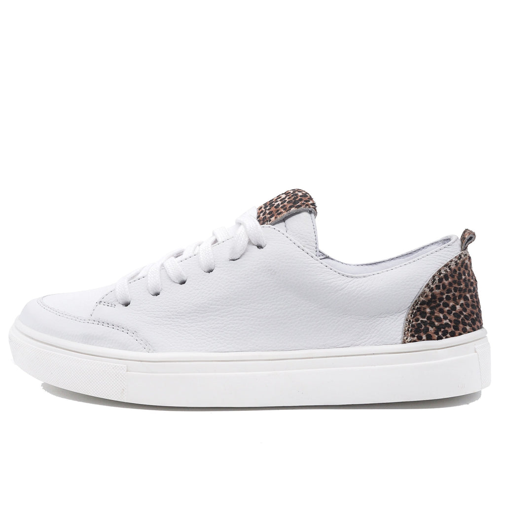Kaanas Paris Lace-Up Sneakers Leopard | Handmade in Colombia