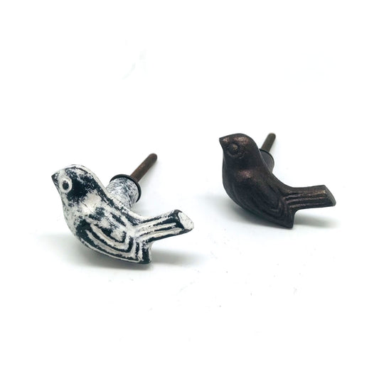 Dresser Knobs Whitewash Seahorse | Cast Iron, Made in India