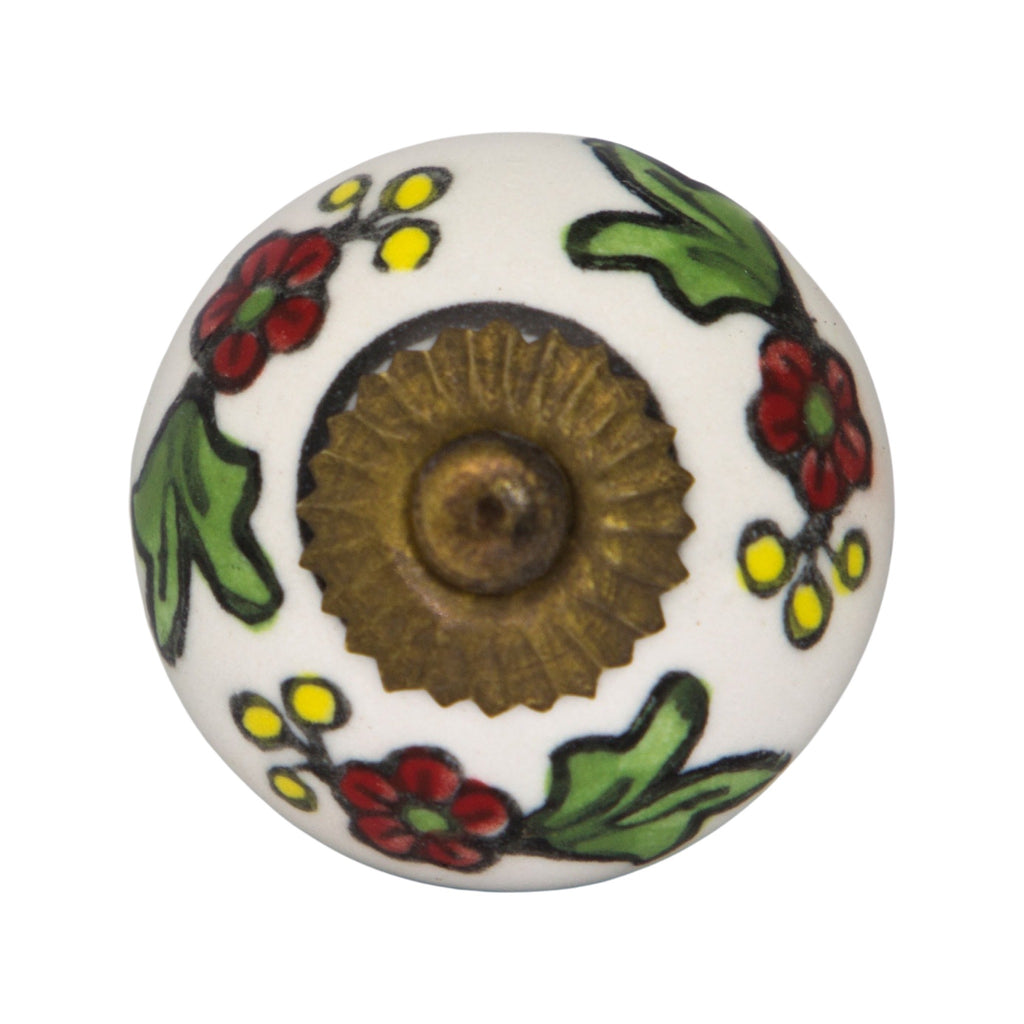 Ceramic Dresser Knob | Ayla, Made and Hand Painted in India