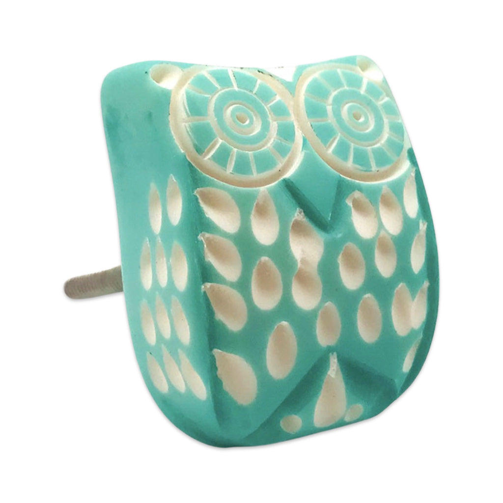 Dresser Knobs, Ceramic | Wise Owl, Made in India