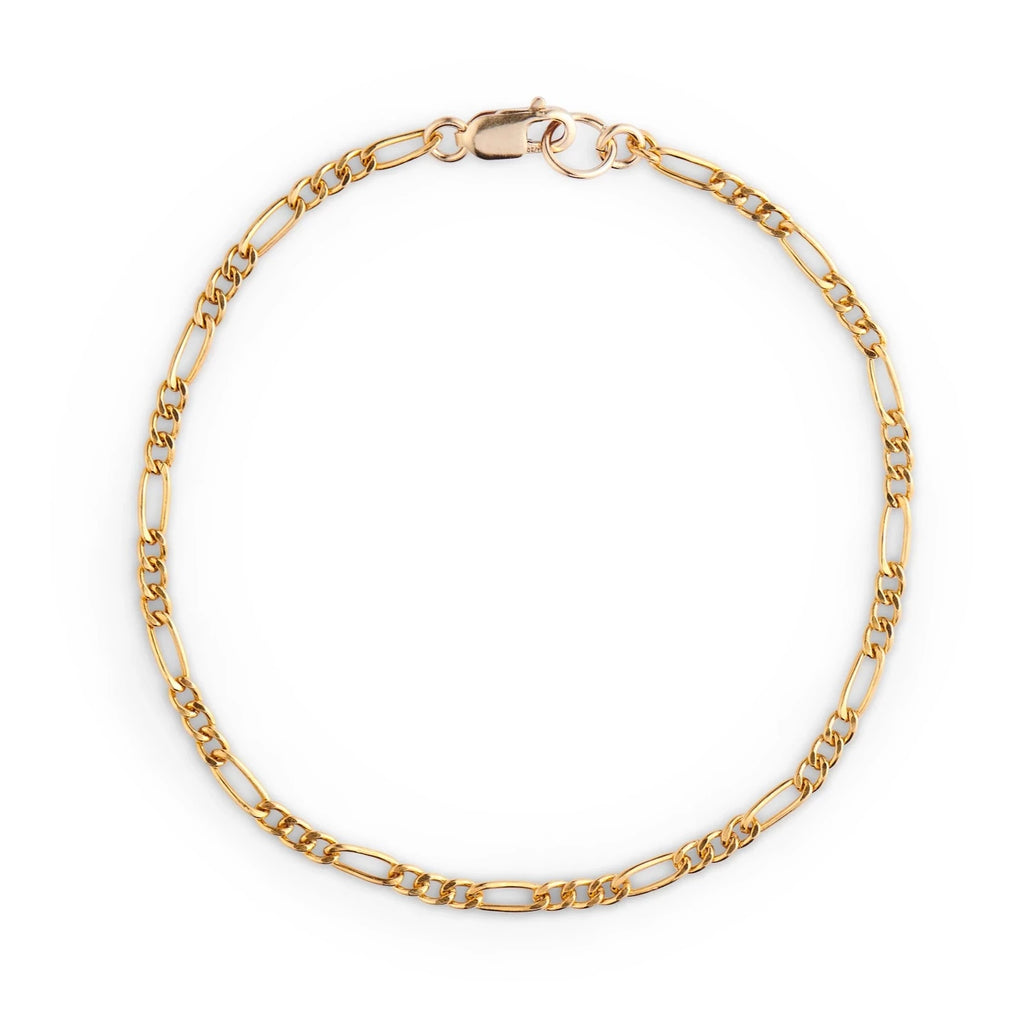 Lisbeth Jewelry Figaro Anklet | Gold Fill, Handmade in Canada