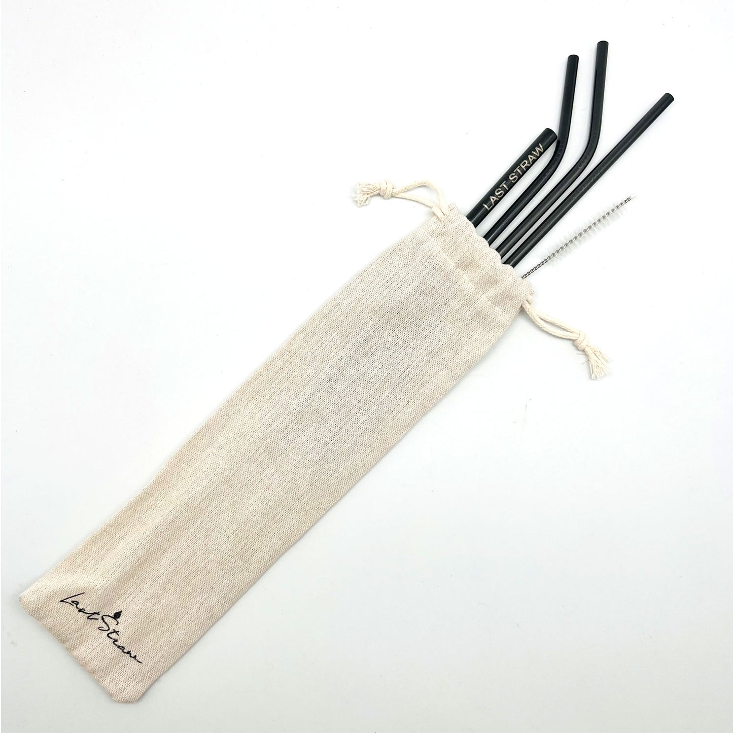 Last Straw Metal Straw Set | Black