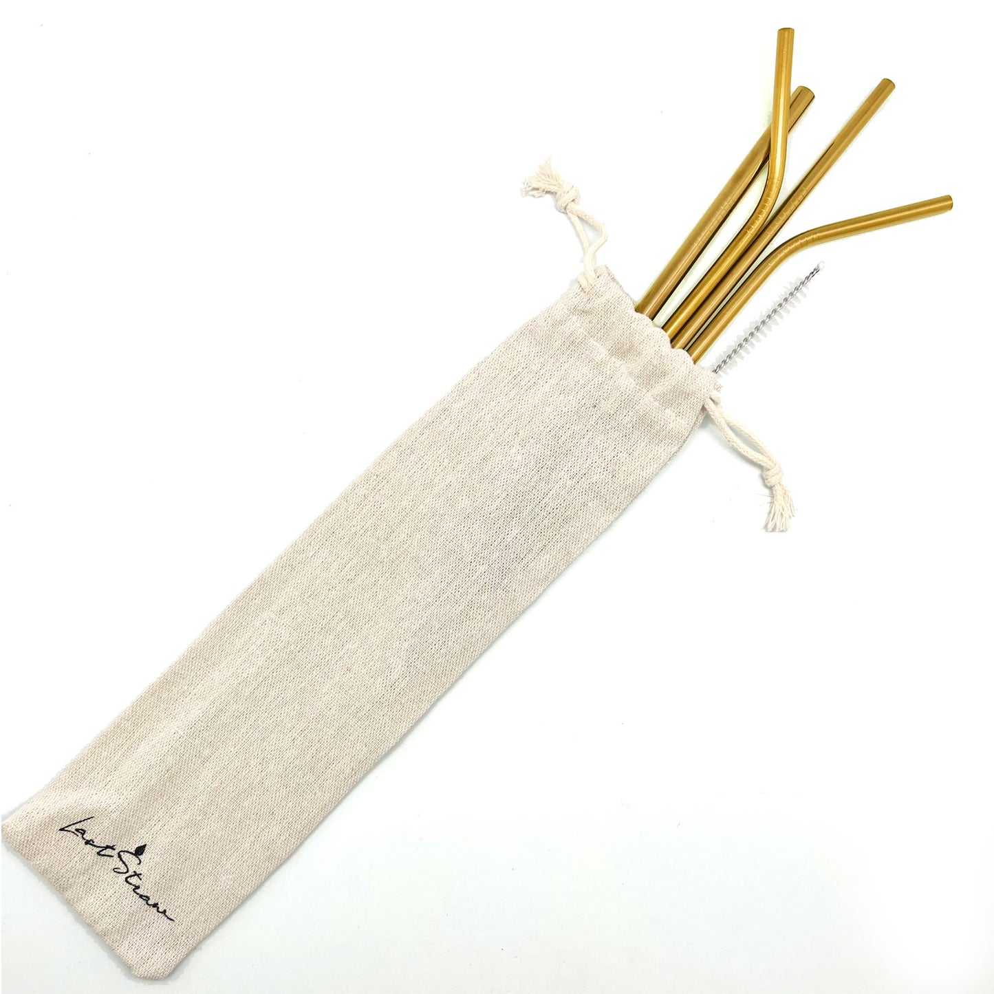 Last Straw Metal Straw Set | Gold