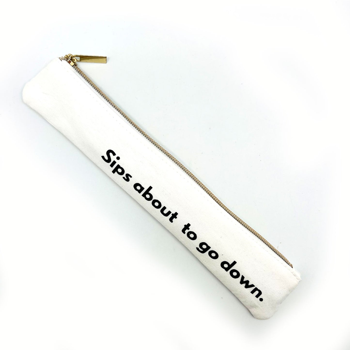Last Straw Sips About to go Down Metal Straw Set | Silver