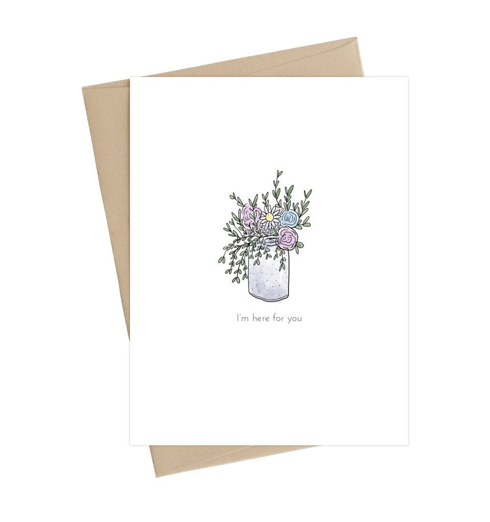 Little May Papery - Empathy & Sympathy Card - Here For You