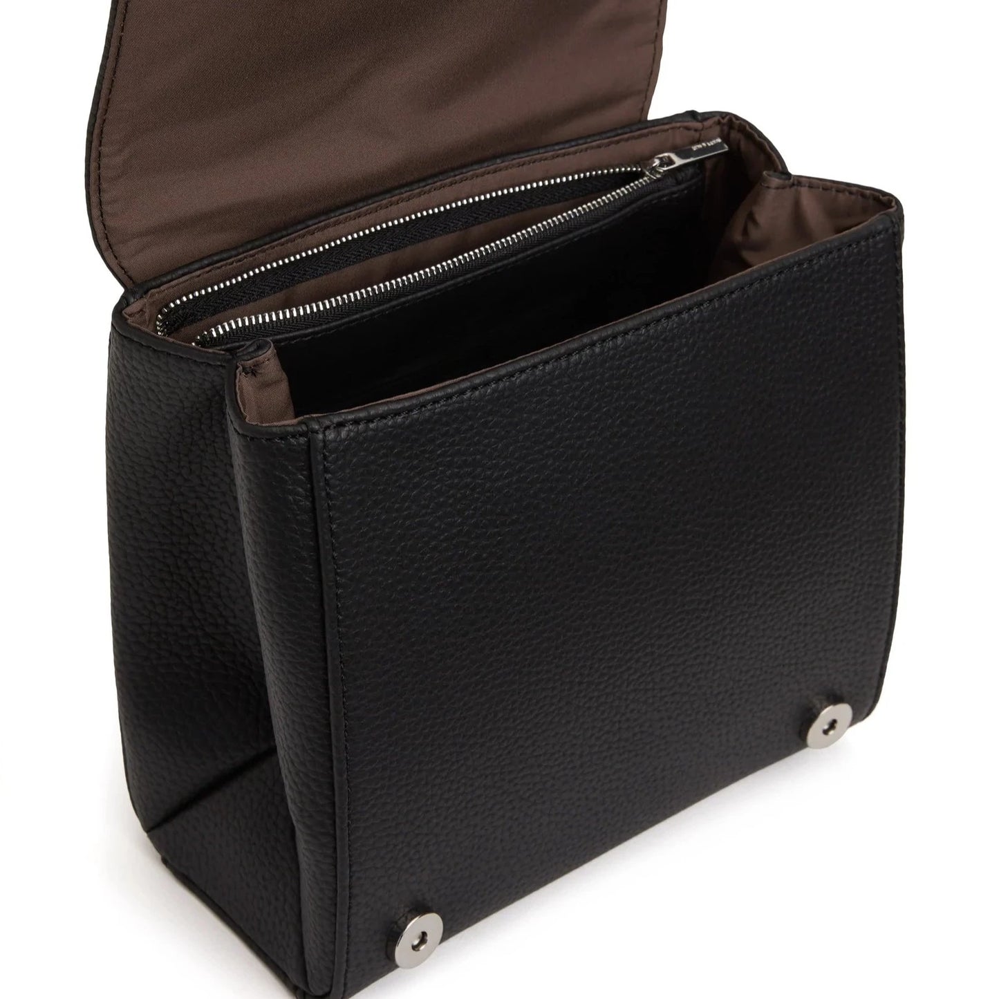 Matt & Nat Adel Satchel Small - Purity Black, Vegan Leather
