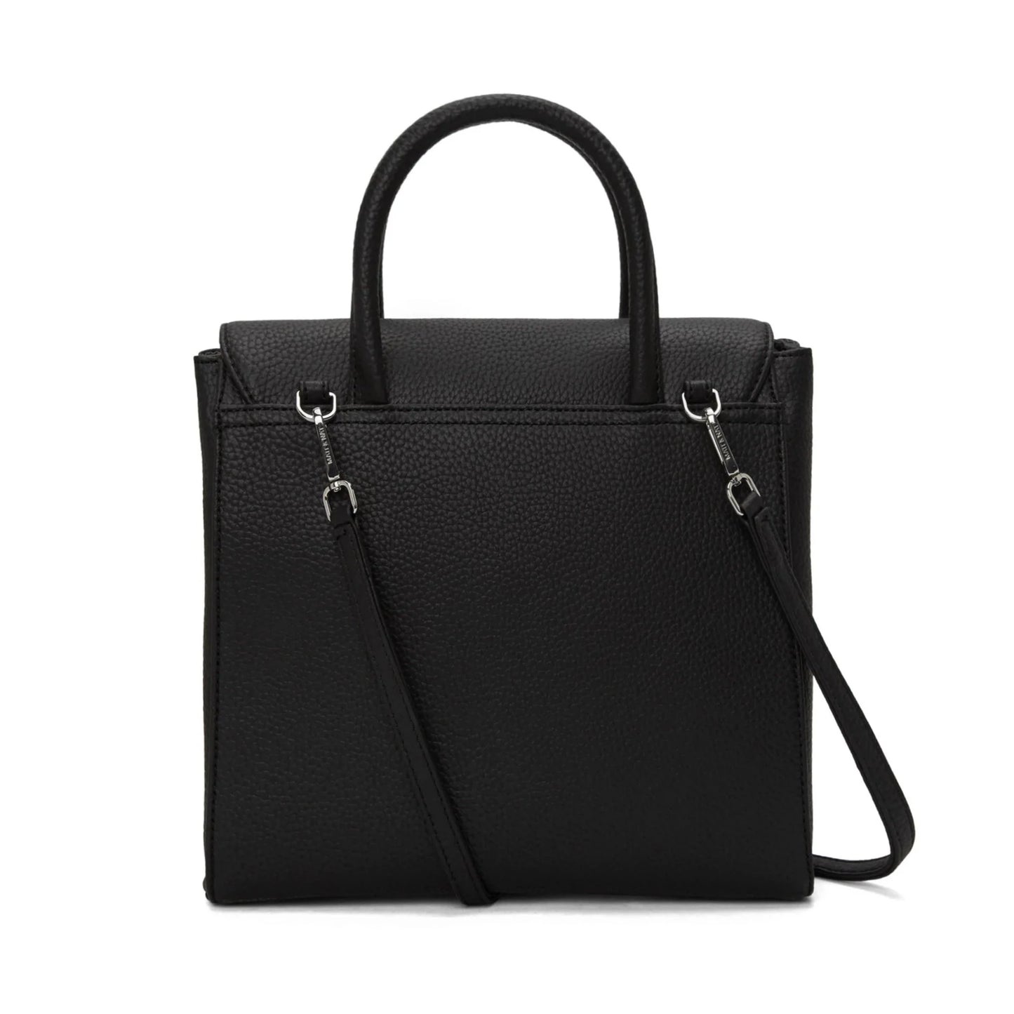 Matt & Nat Adel Satchel Small - Purity Black, Vegan Leather