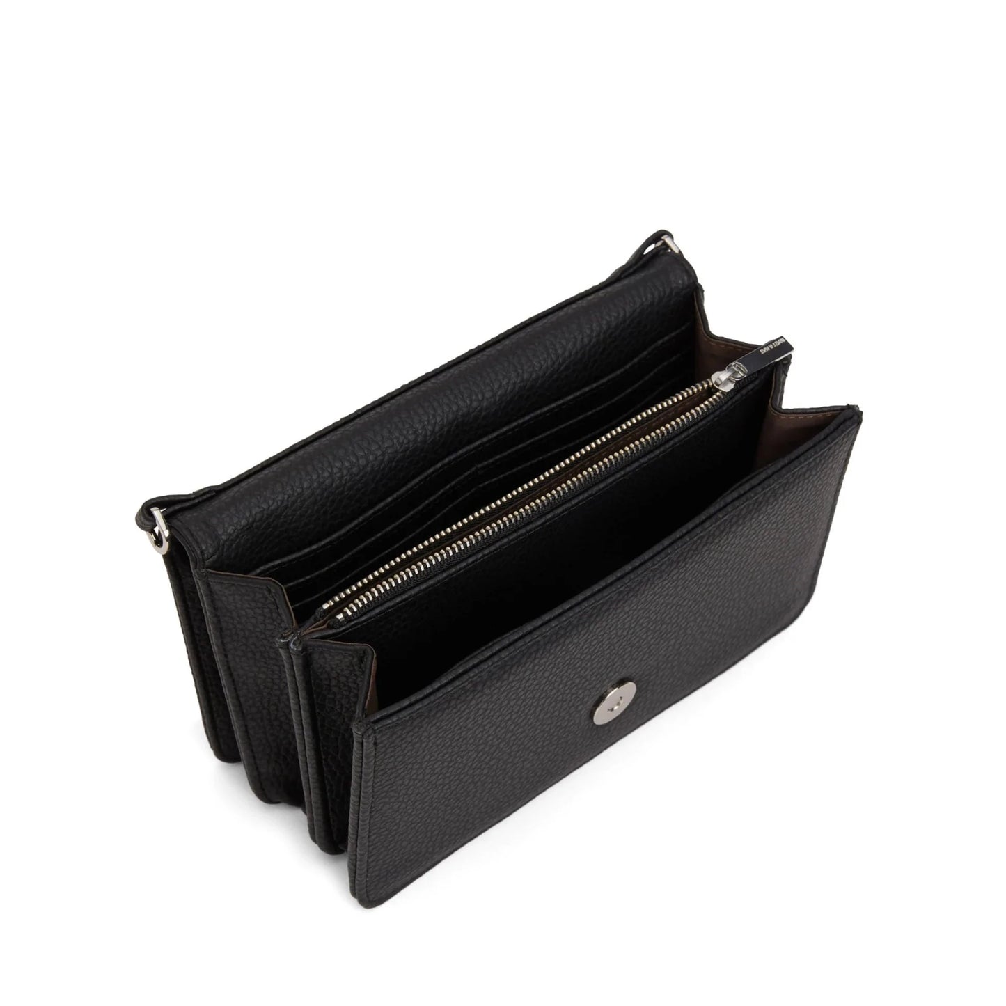 Matt and Nat Crossbody Bee Bag - Purity Black, Vegan Leather