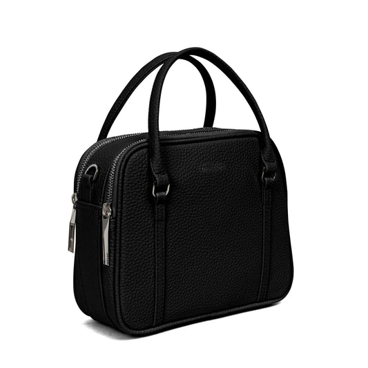 Matt & Nat Sabbi Satchel | Purity Black, Vegan Leather