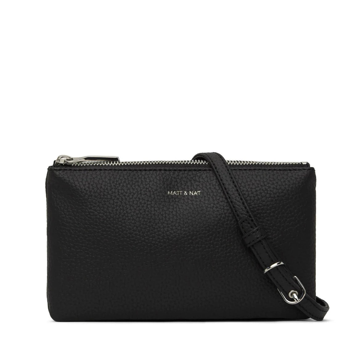 TRIPLET / PURITYMatt and Nat Triplet Crossbody Bag - Purity Black, Vegan Leather