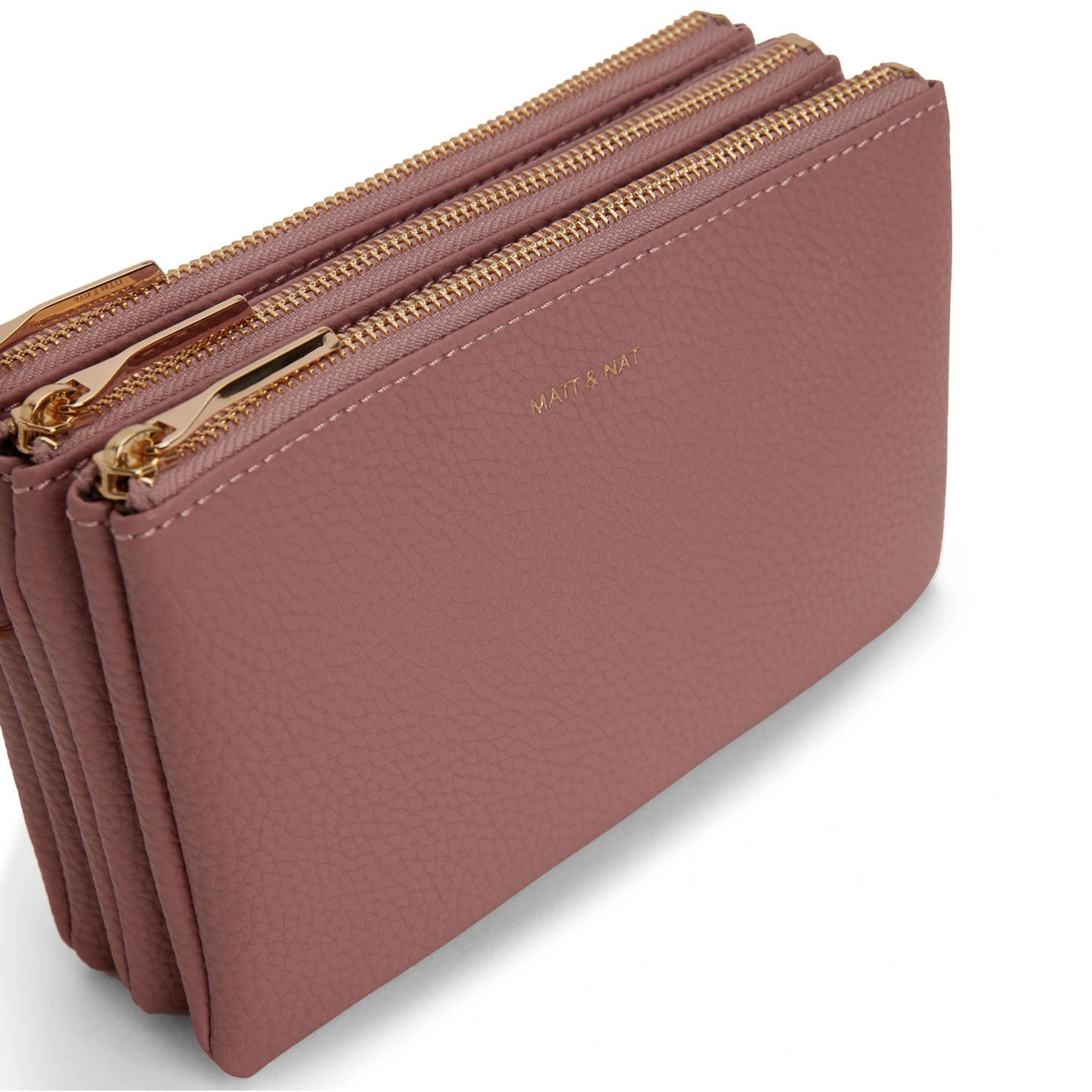 Matt and Nat Triplet Crossbody Bag | Purity Rose, Vegan Leather