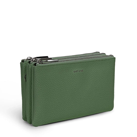 Matt and Nat Triplet Crossbody Bag - Purity Herb, Vegan Leather