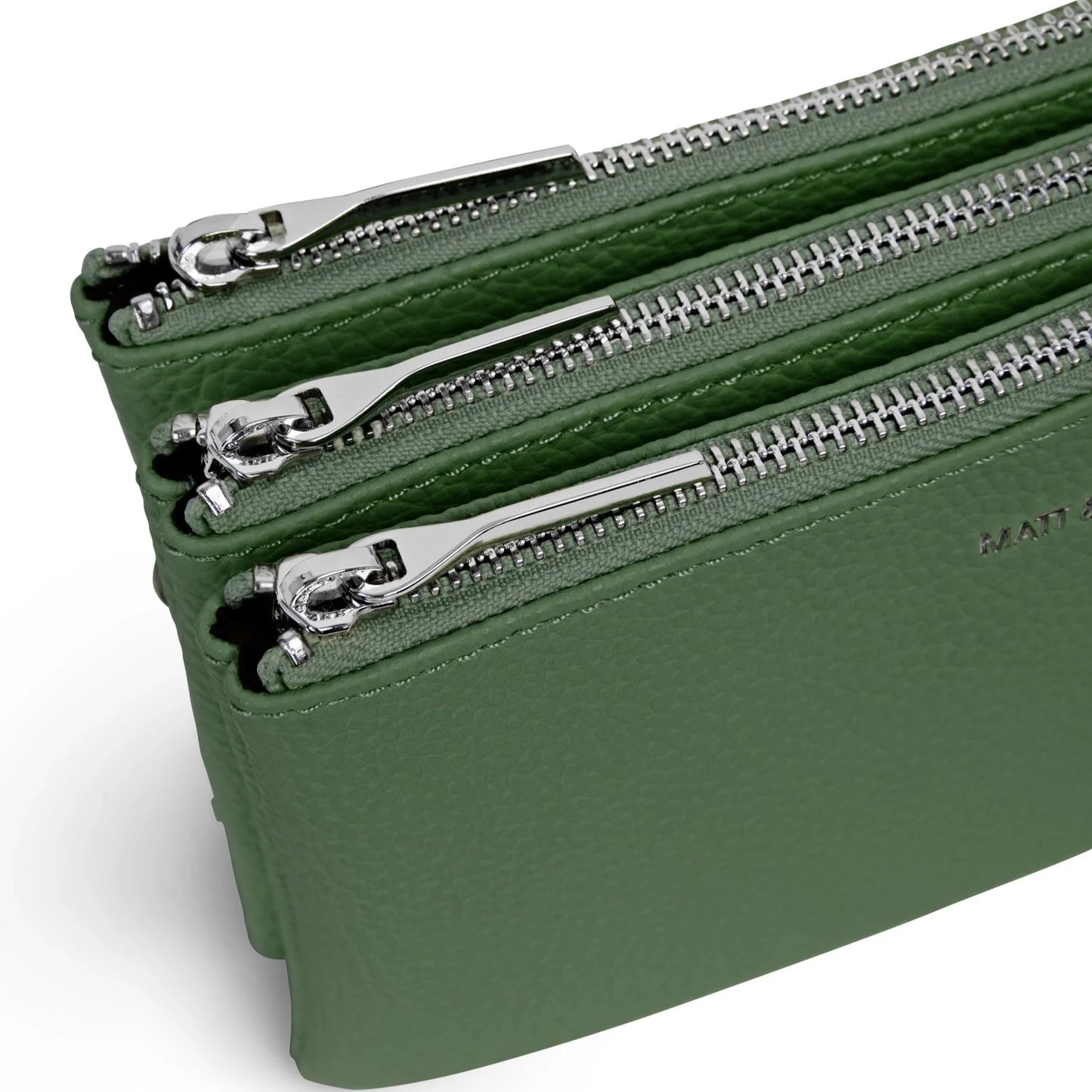 Matt and Nat Triplet Crossbody Bag - Purity Herb, Vegan Leather