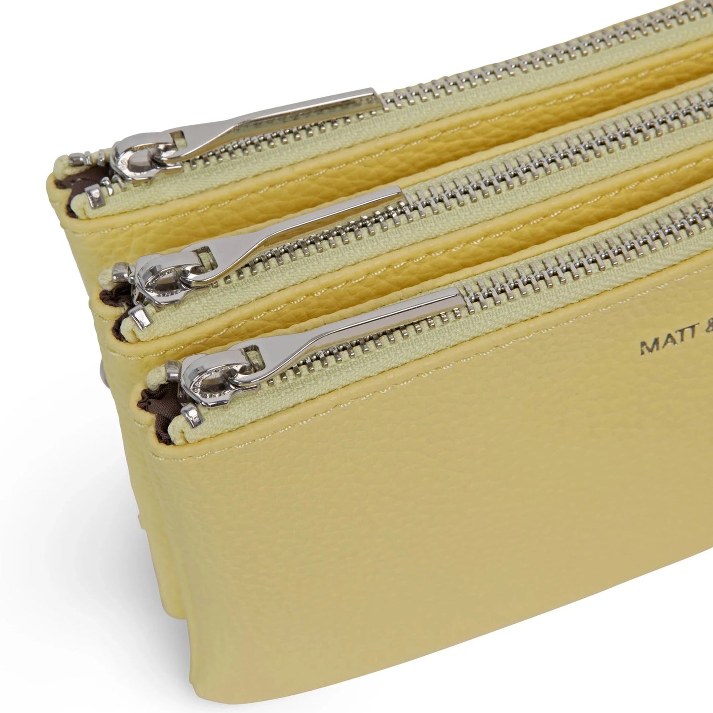 Matt and Nat Triplet Crossbody Bag - Purity Daffodil, Vegan Leather