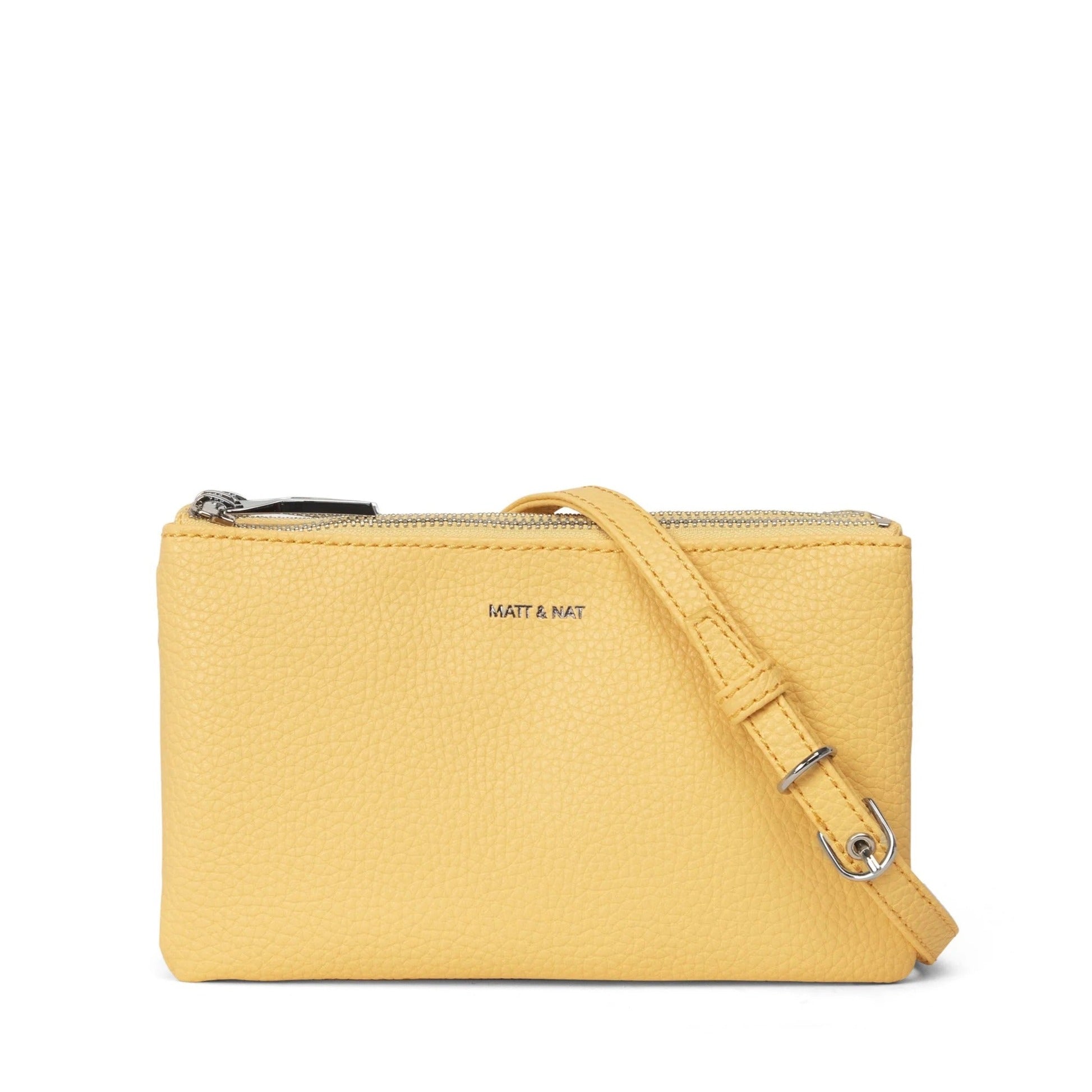 Matt and Nat Triplet Crossbody Bag Purity Zest, Vegan Leather