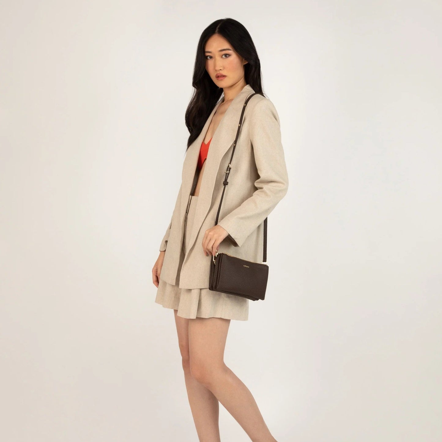 Matt and Nat Triplet Crossbody Bag | Purity Zest, Vegan Leather