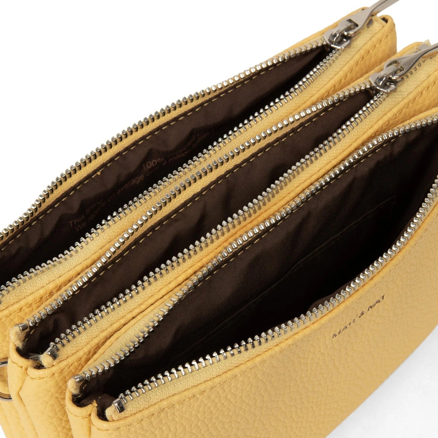 Matt and Nat Triplet Crossbody Bag | Purity Zest, Vegan Leather