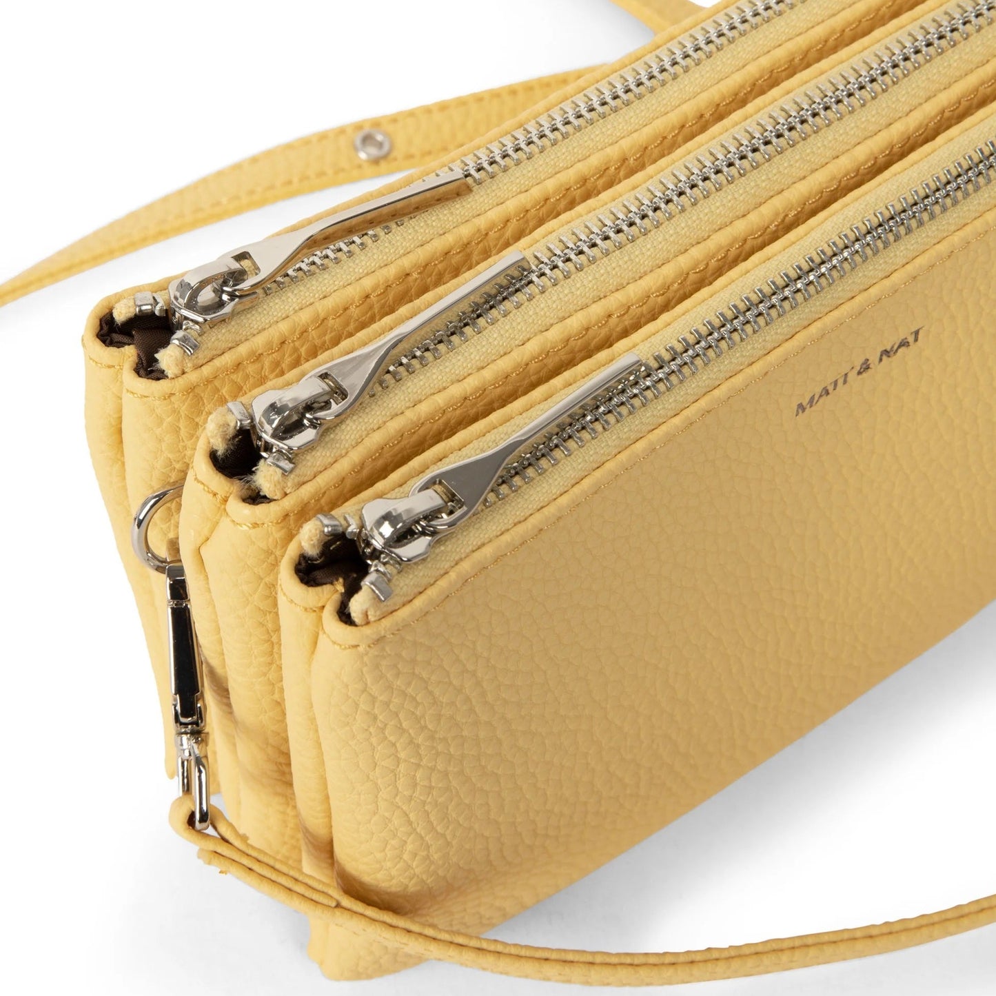 Matt and Nat Triplet Crossbody Bag | Purity Zest, Vegan Leather
