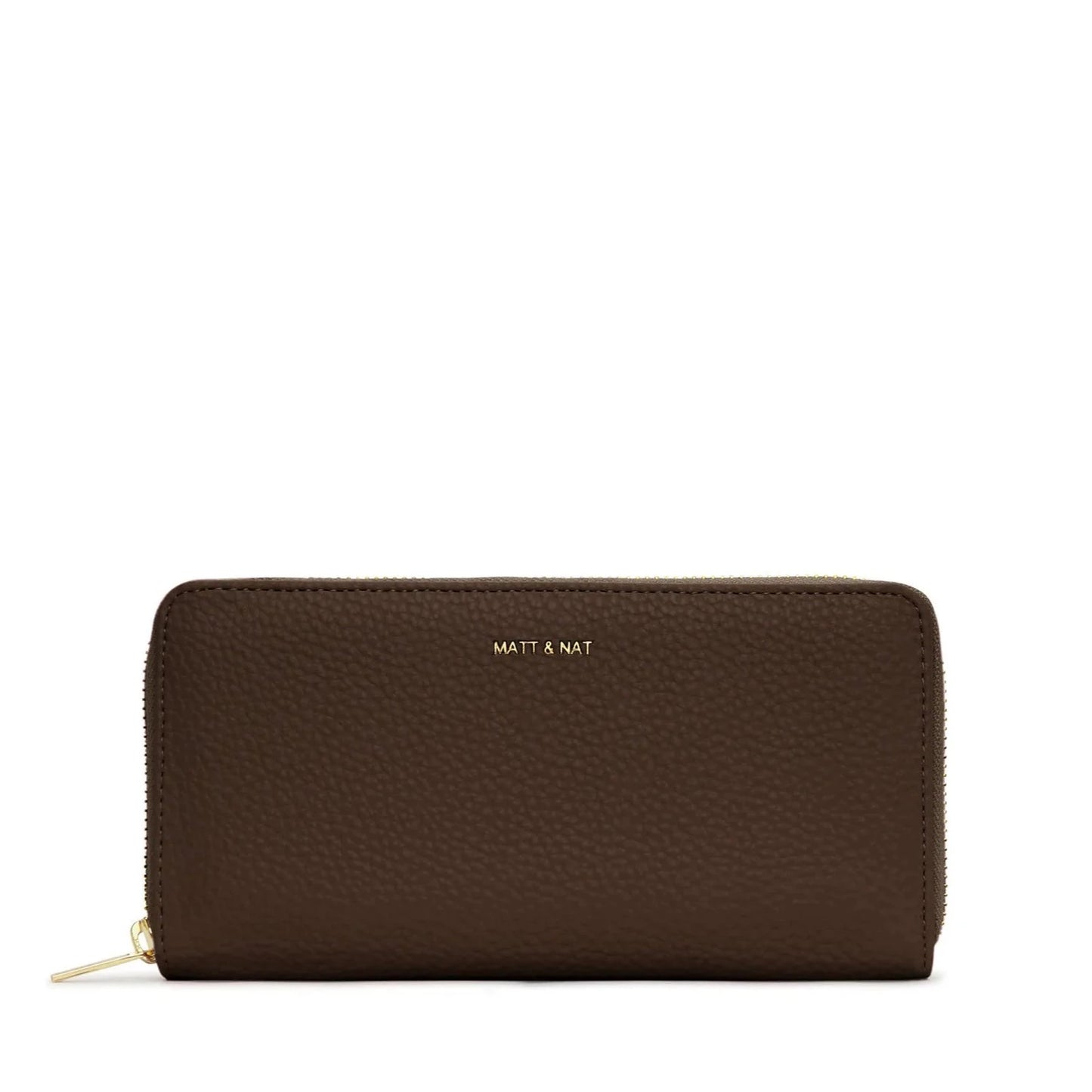 Matt & Nat Central Wallet - Purity Chocolate, Vegan Leather