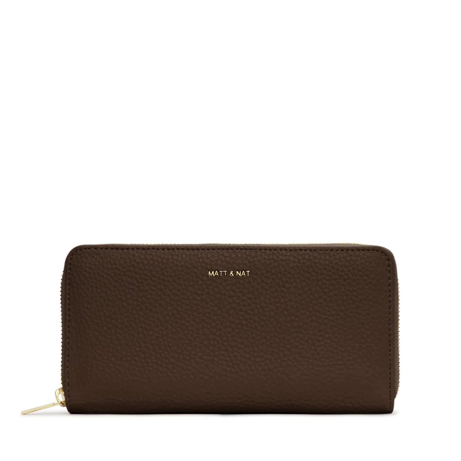 Matt & Nat Central Wallet - Purity Chocolate, Vegan Leather