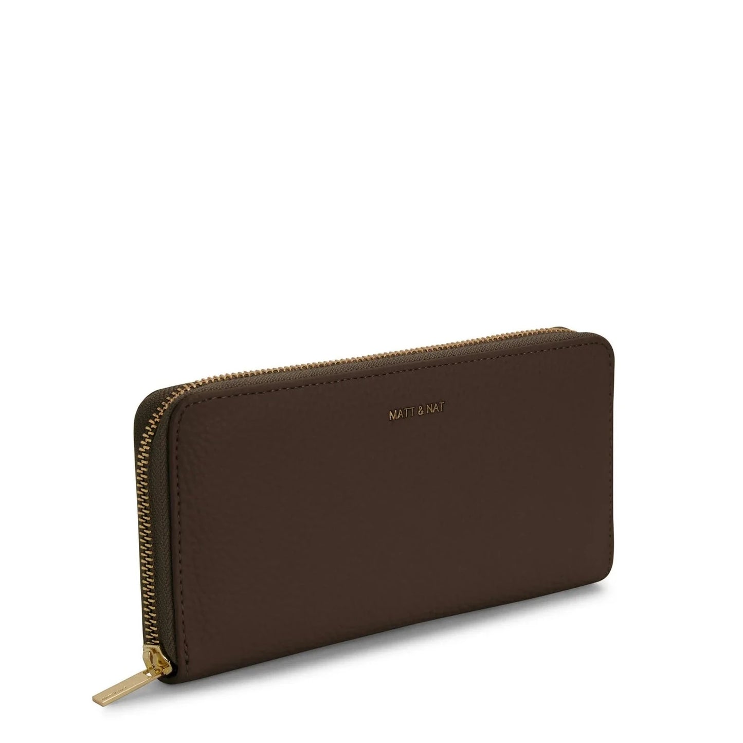 Matt & Nat Central Wallet - Purity Chocolate, Vegan Leather