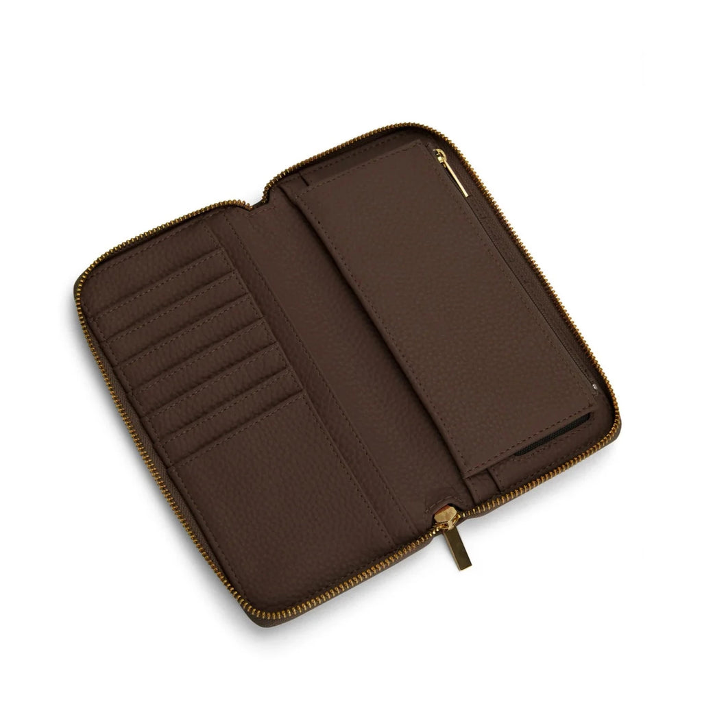 Matt & Nat Central Wallet - Purity Chocolate, Vegan Leather